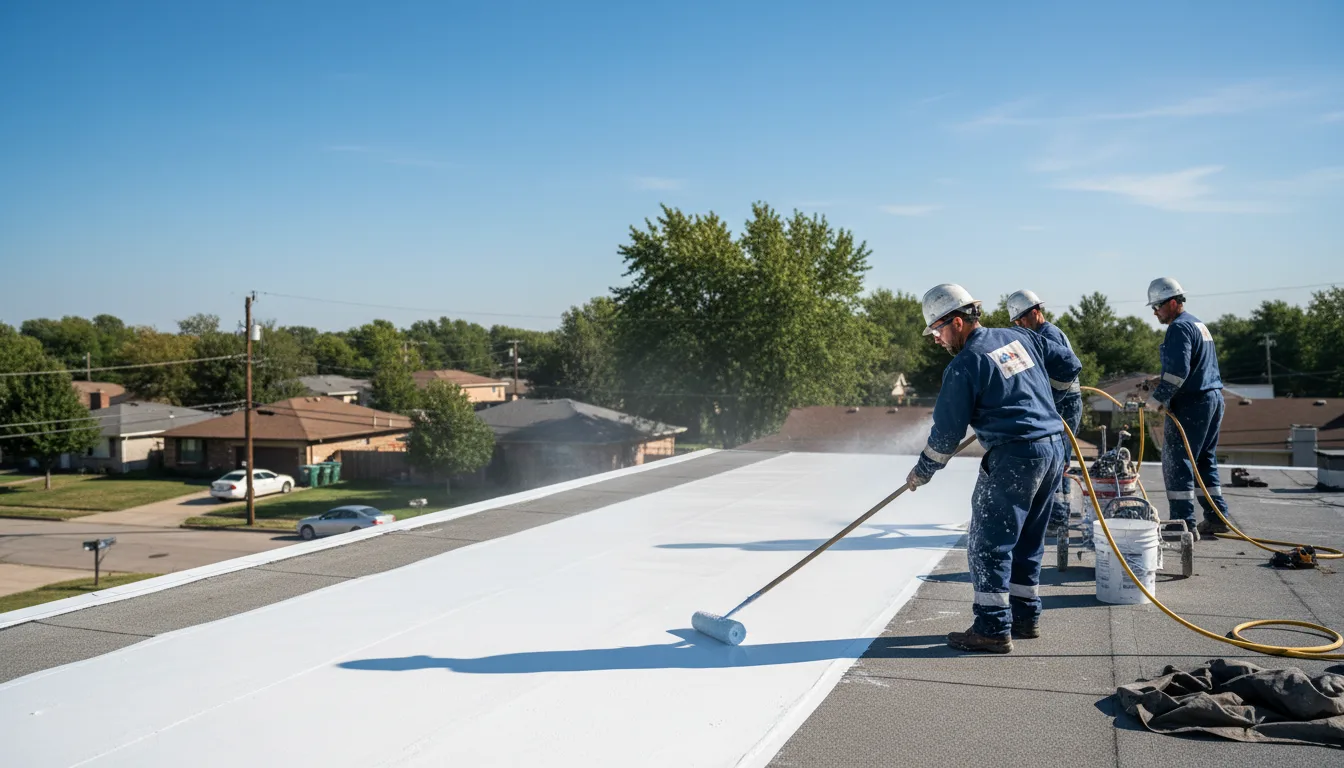 Commercial roof coating in Mccarley, MS near me